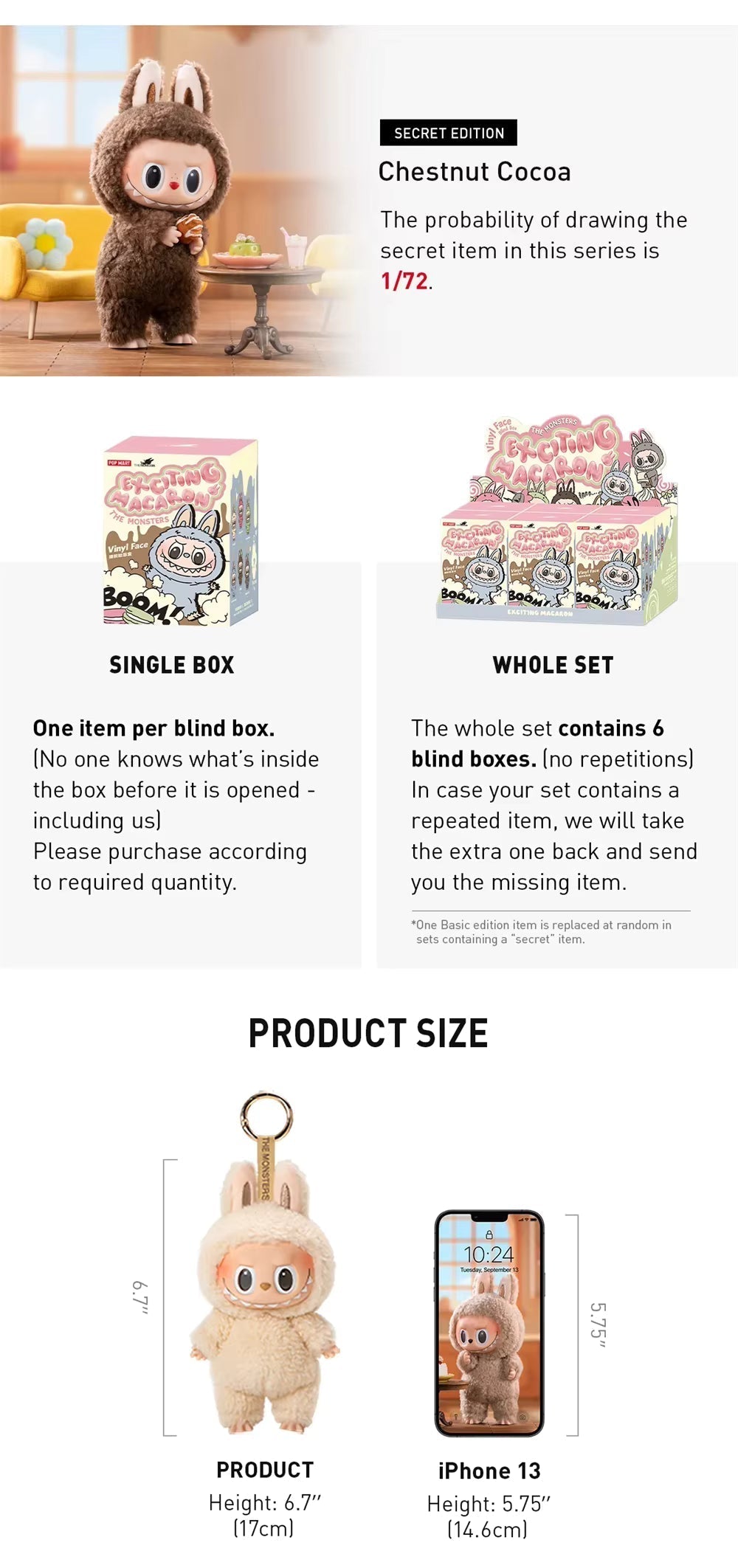 Labubu V1 | Tasty Macarons Series Blind Box
